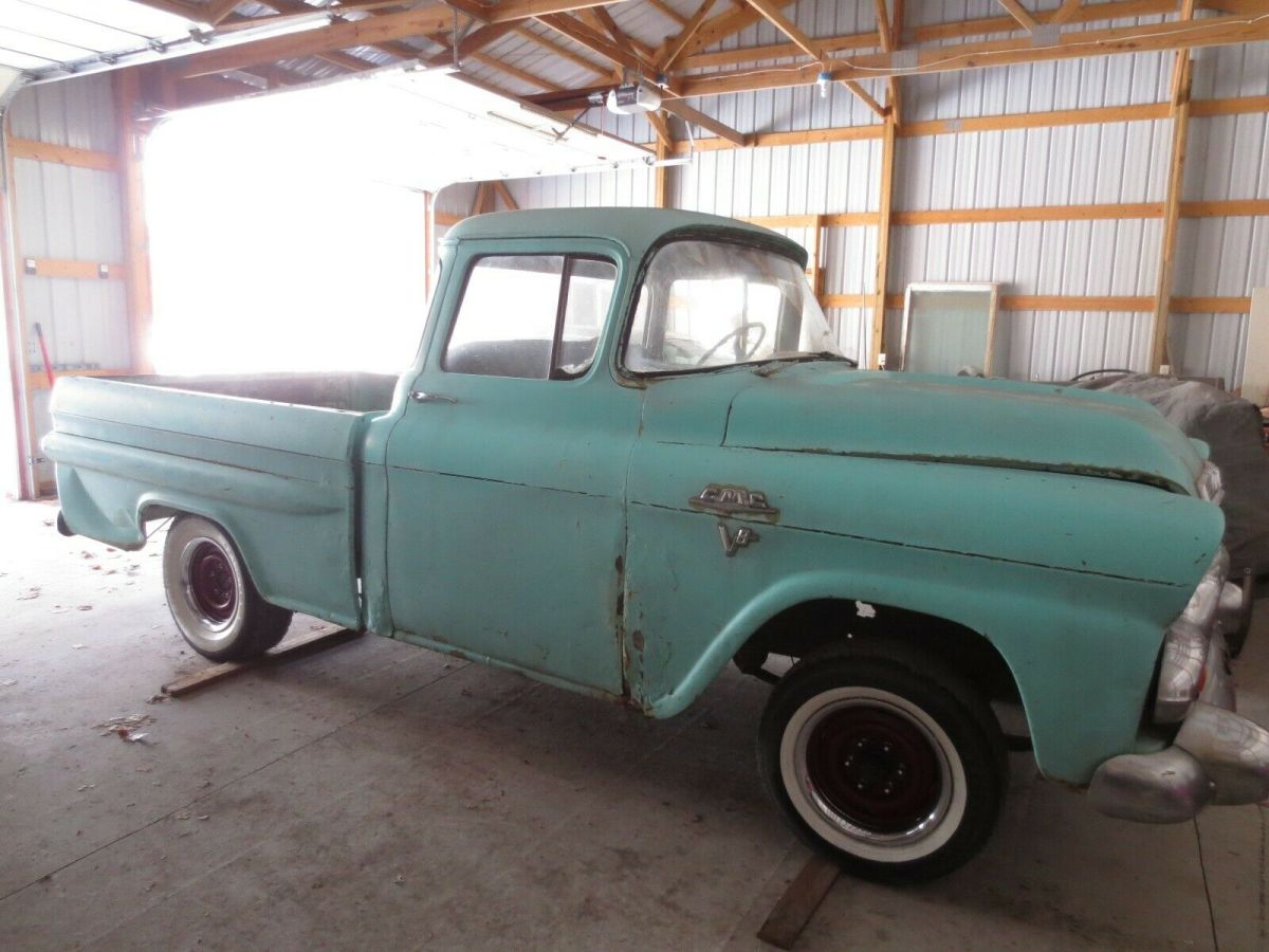 1959 Turquoise GMC 100 Standard Cab Pickup