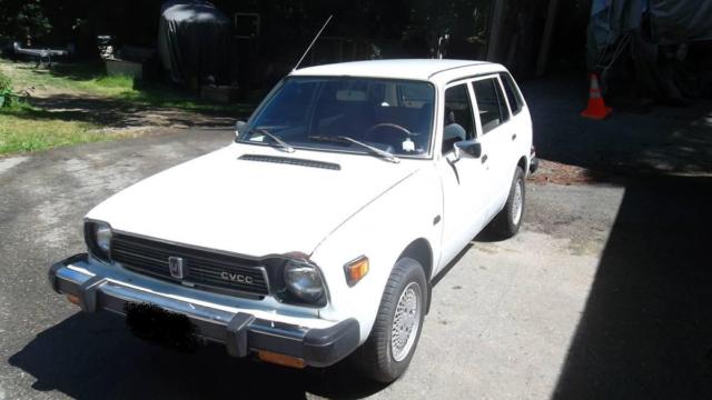 1979 White Honda Civic Wagon