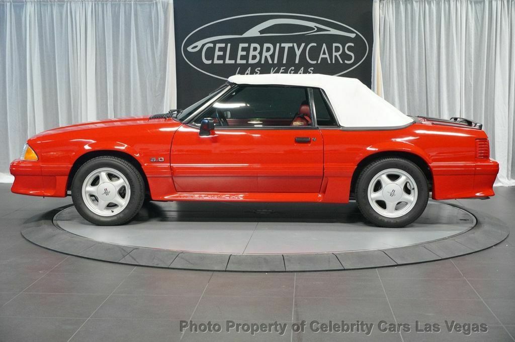 1991 Red Ford Mustang Convertible