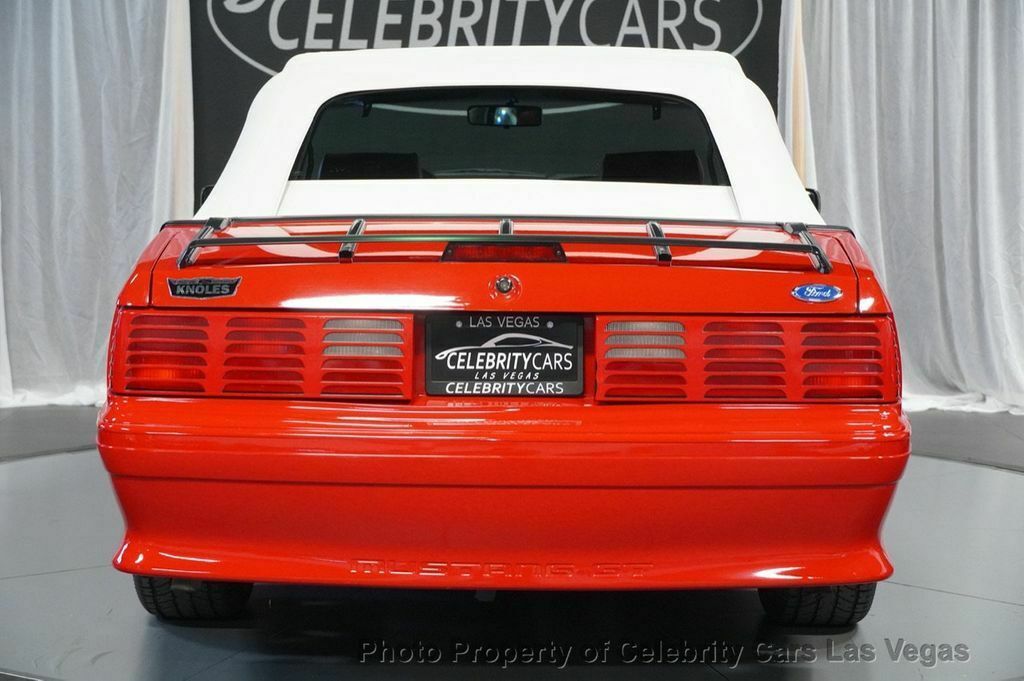 1991 Red Ford Mustang Convertible