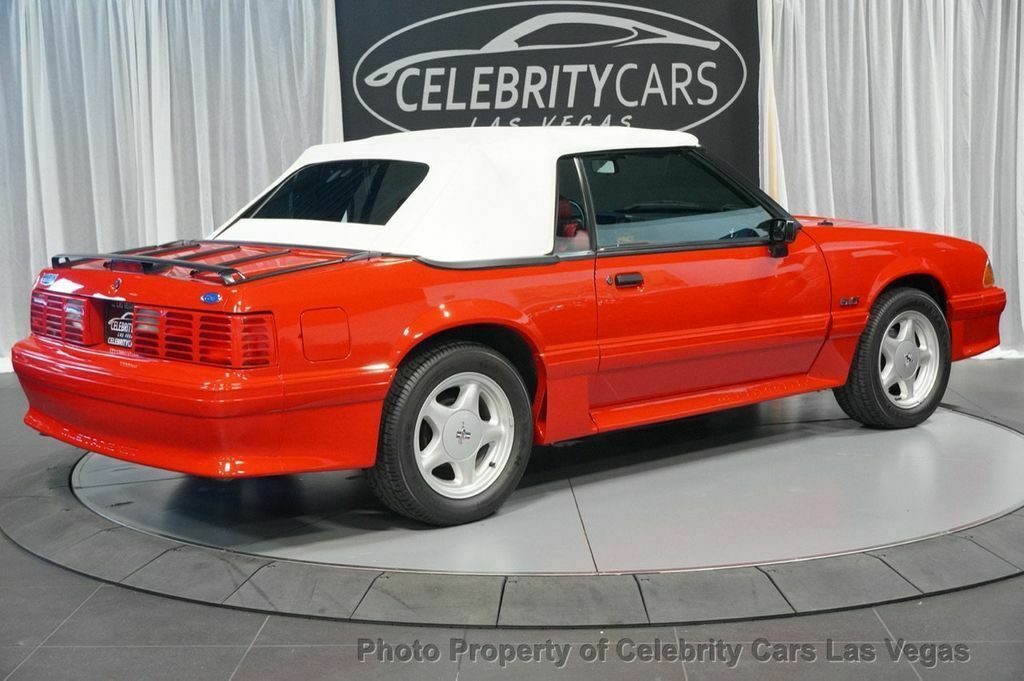 1991 Red Ford Mustang Convertible