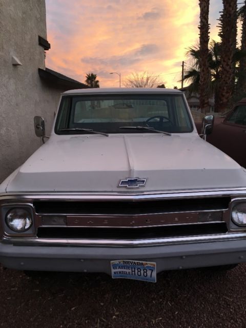 1970 White Chevrolet C-10 Standard Cab Pickup