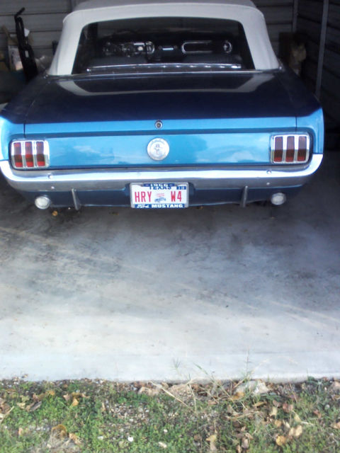 1966 Blue Ford Mustang Convertible