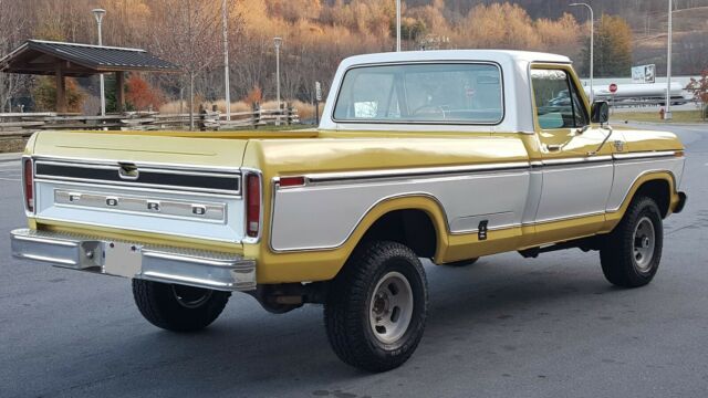 1977 Yellow Ford F-150 Standard Cab Pickup