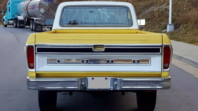 1977 Yellow Ford F-150 Standard Cab Pickup
