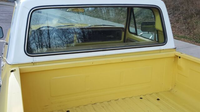 1977 Yellow Ford F-150 Standard Cab Pickup