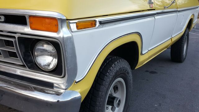 1977 Yellow Ford F-150 Standard Cab Pickup