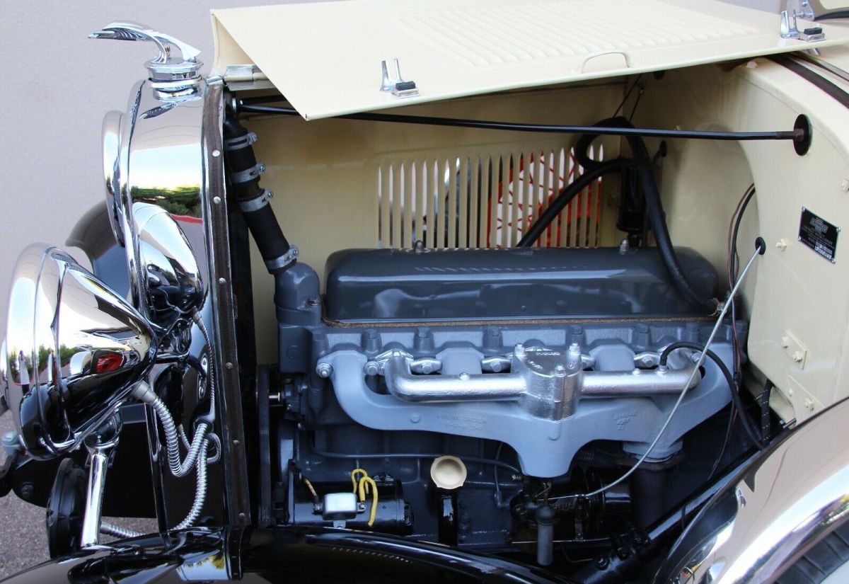 1931 Vintage Yellow & Black Fenders Chevrolet Series AE Independence Sport Roadster Convertible