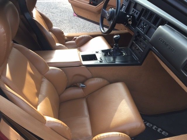 1989 Burgundy Chevrolet Corvette Convertible