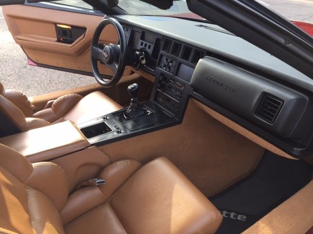 1989 Burgundy Chevrolet Corvette Convertible
