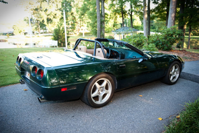 1992 Pollo Green Chevrolet Corvette Convertible