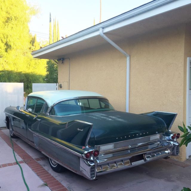 1958 Green Cadillac Fleetwood