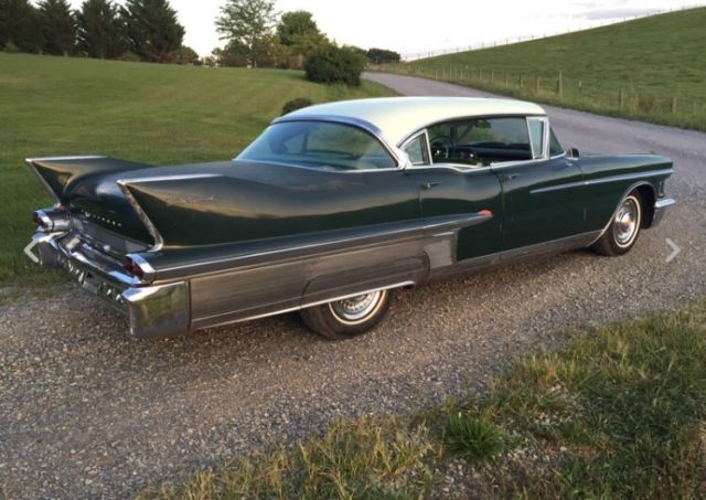 1958 Green Cadillac Fleetwood