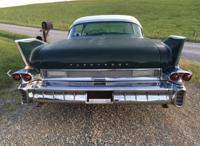 1958 Green Cadillac Fleetwood