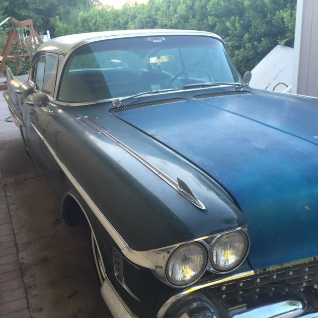 1958 Green Cadillac Fleetwood