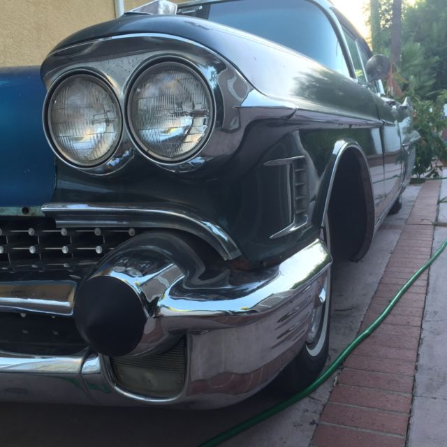 1958 Green Cadillac Fleetwood