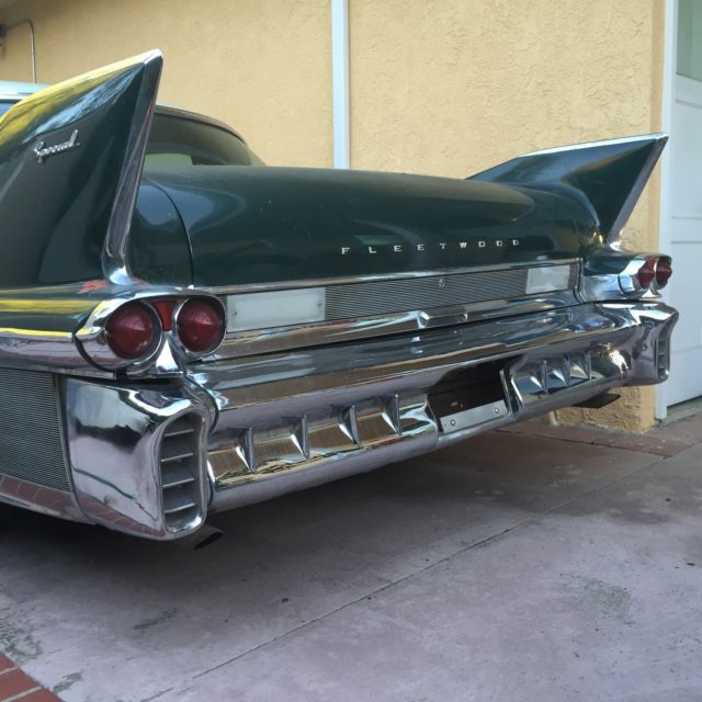 1958 Green Cadillac Fleetwood