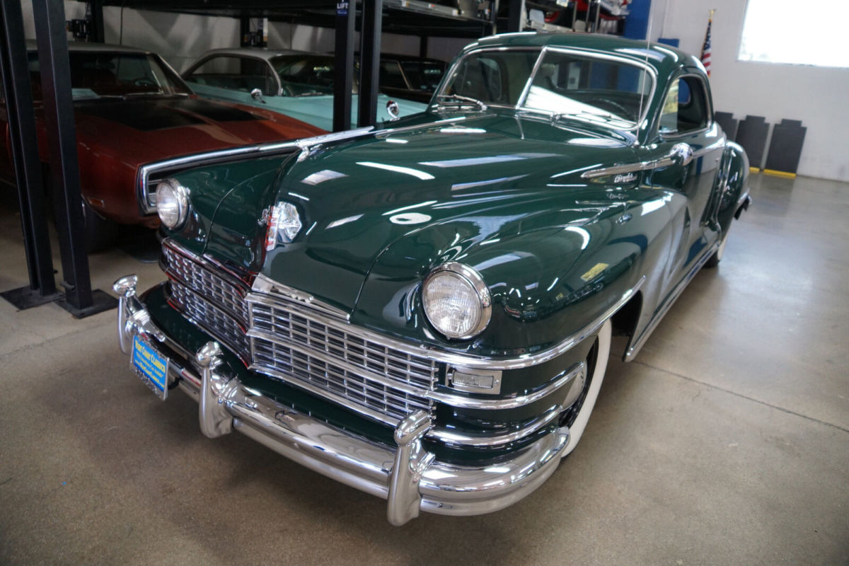 1948 Green Chrysler Windsor 2 Door 3 Passenger Business Coupe --