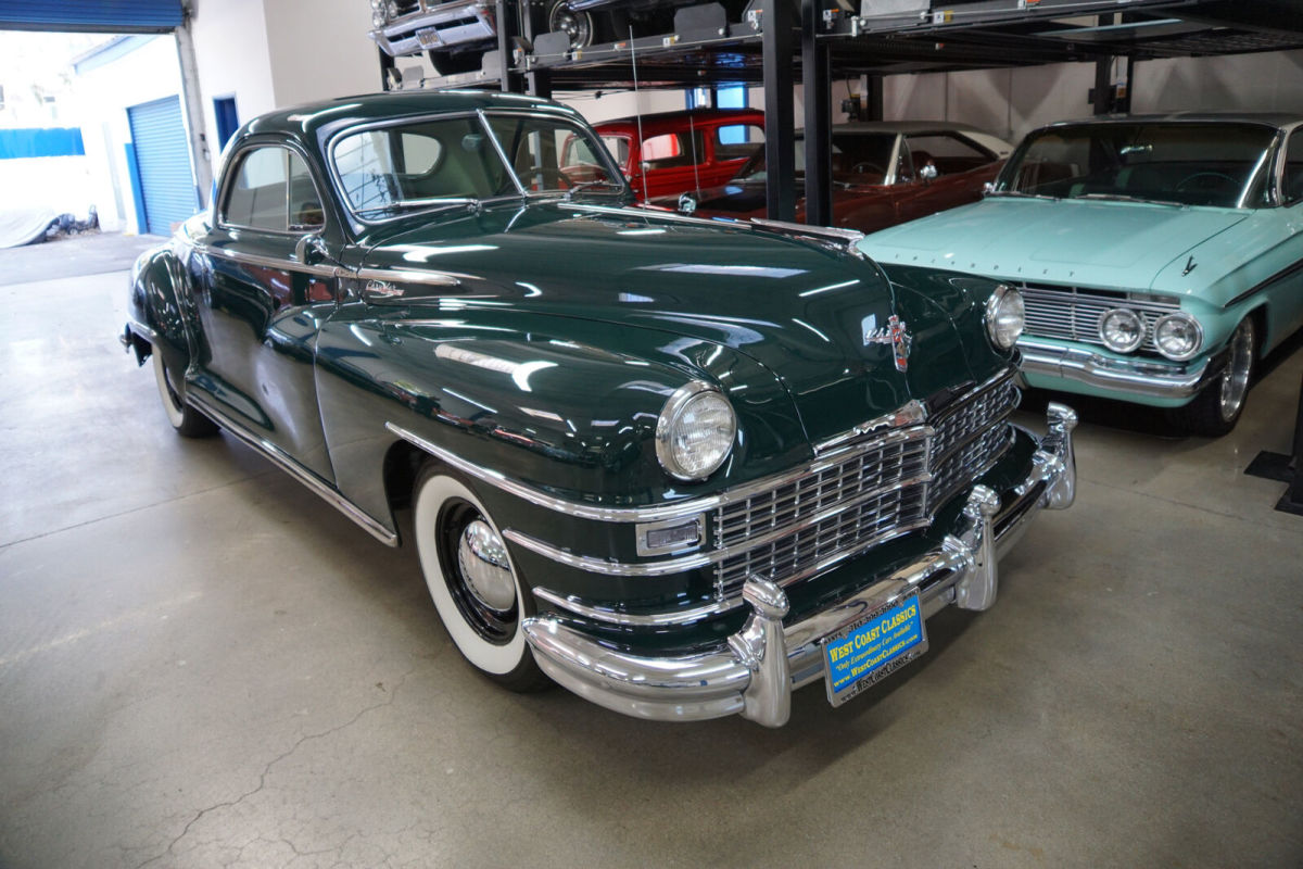 1948 Green Chrysler Windsor 2 Door 3 Passenger Business Coupe --