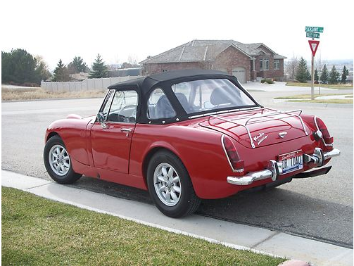 1960 Red Austin Healey Sprite Convertible