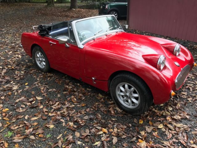 1960 Red Austin Healey Sprite Convertible