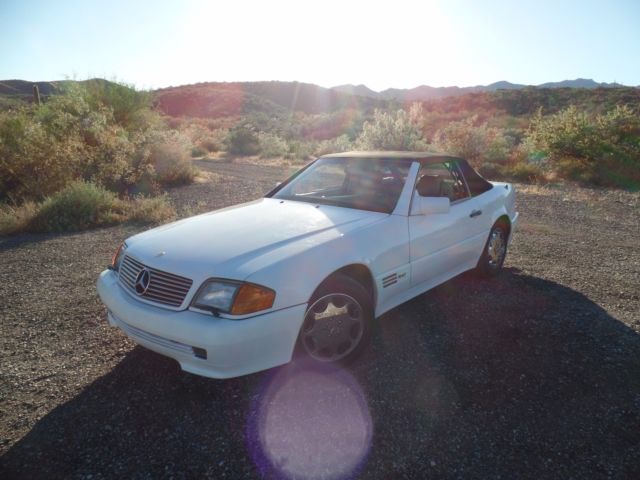 1993 White Mercedes-Benz SL-Class Convertible