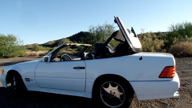 1993 White Mercedes-Benz SL-Class Convertible