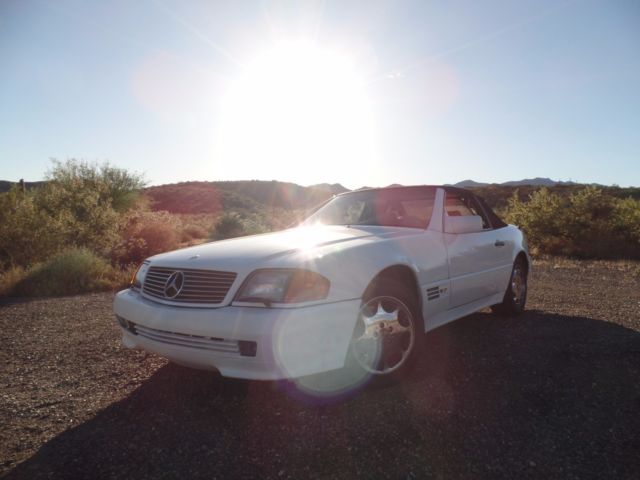 1993 White Mercedes-Benz SL-Class Convertible