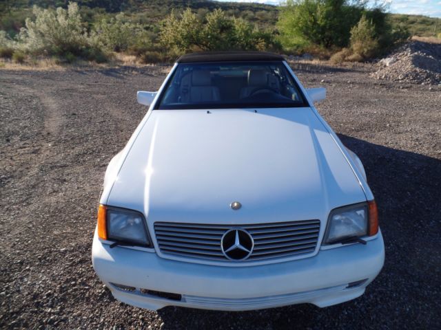 1993 White Mercedes-Benz SL-Class Convertible