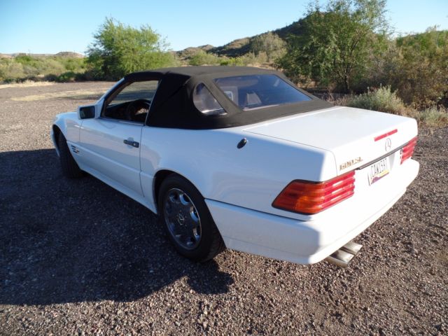 1993 White Mercedes-Benz SL-Class Convertible