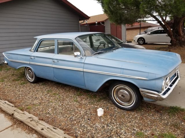 1961 Blue Chevrolet Bel Air/150/210 Sedan