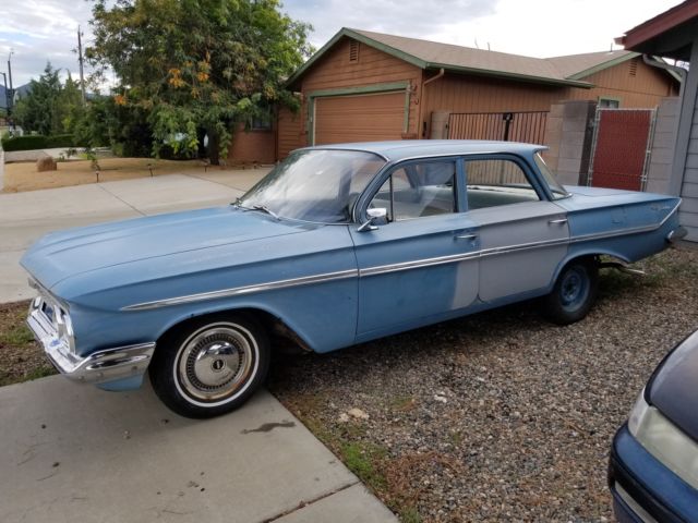 1961 Blue Chevrolet Bel Air/150/210 Sedan