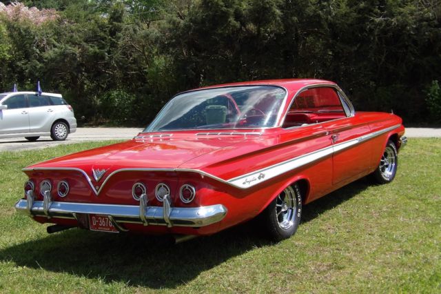 1961 Red Chevrolet Impala Coupe