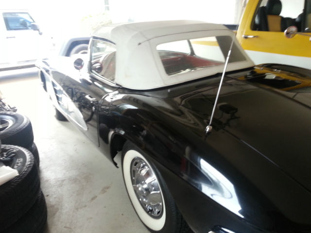 1961 Black Chevrolet Corvette Convertible