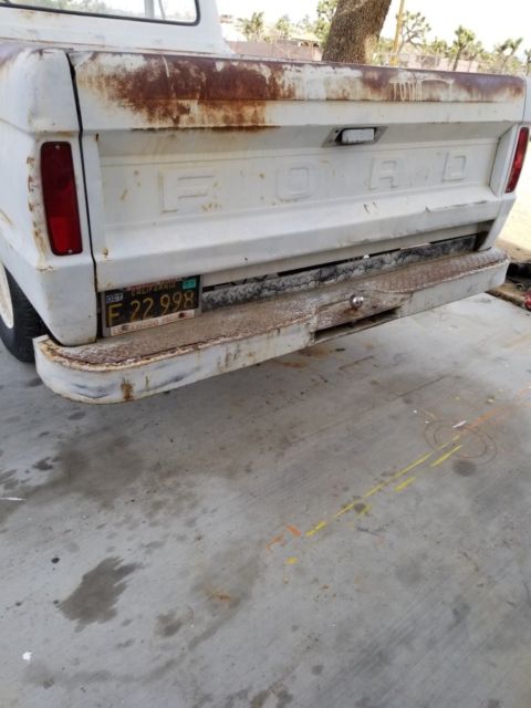 1961 White Ford F-100 Standard Cab Pickup