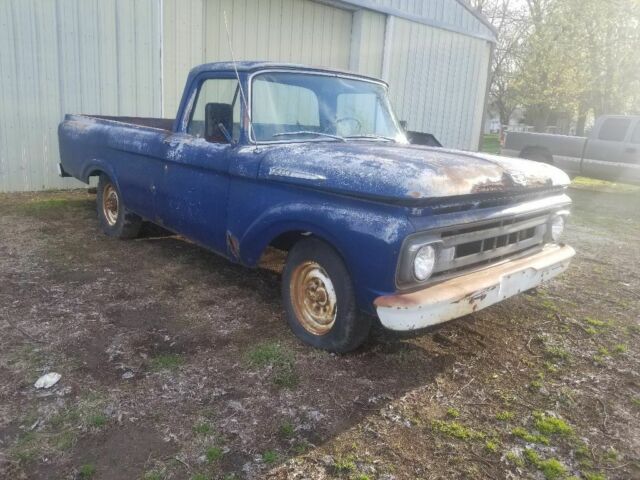 1961 Blue Ford F-250 Single cab
