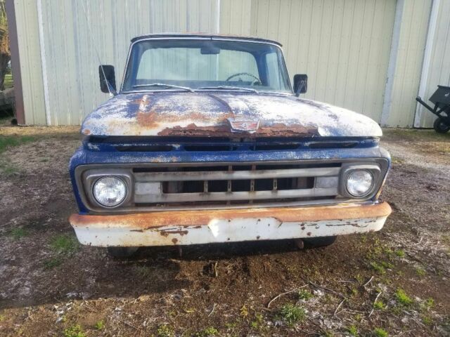 1961 Blue Ford F-250 Single cab