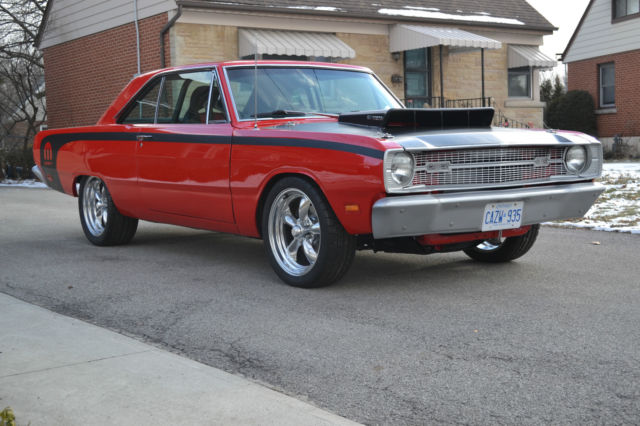 1969  viper red Dodge Dart Coupe