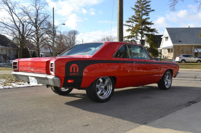 1969  viper red Dodge Dart Coupe