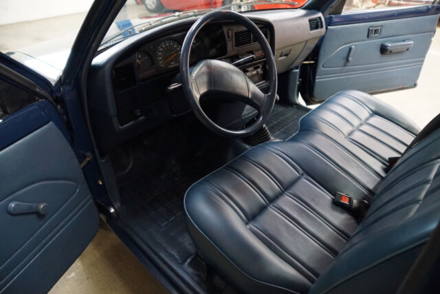 1989 Blue Toyota Stake Bed 3.0L V6 5 spd Dual Wheel Pick Up Truck w Pick Up Truck