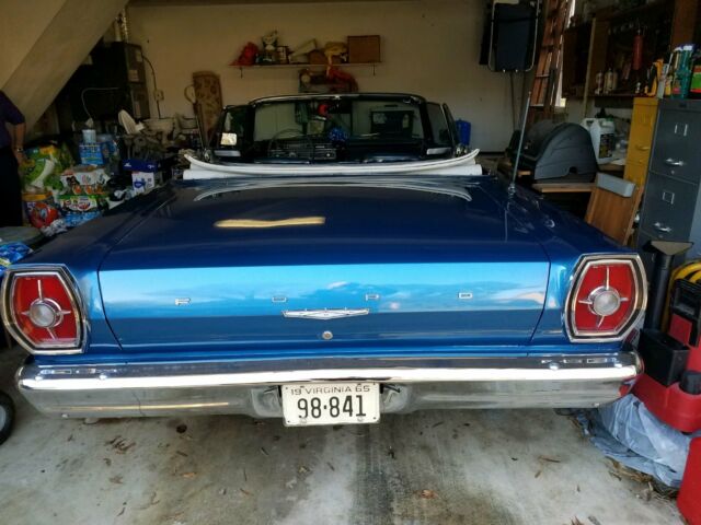 1965 Blue Ford Galaxie Convertible