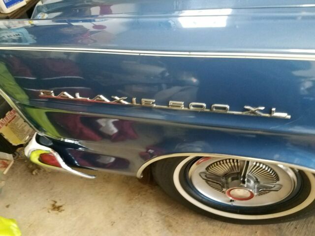 1965 Blue Ford Galaxie Convertible