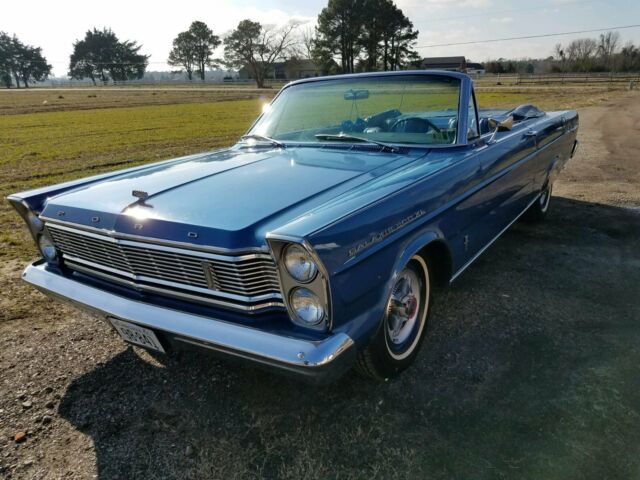 1965 Blue Ford Galaxie Convertible