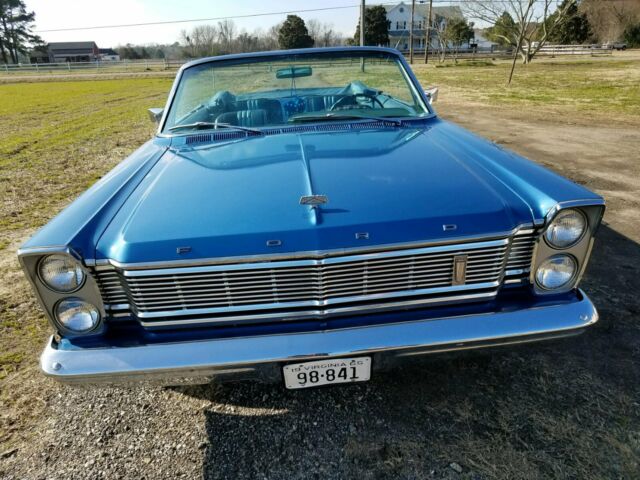 1965 Blue Ford Galaxie Convertible