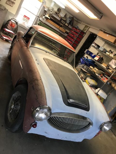 1962 Red Austin Healey 3000 Roadster