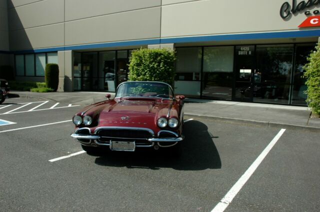 1962 Honduras Maroon Chevrolet Corvette Convertible
