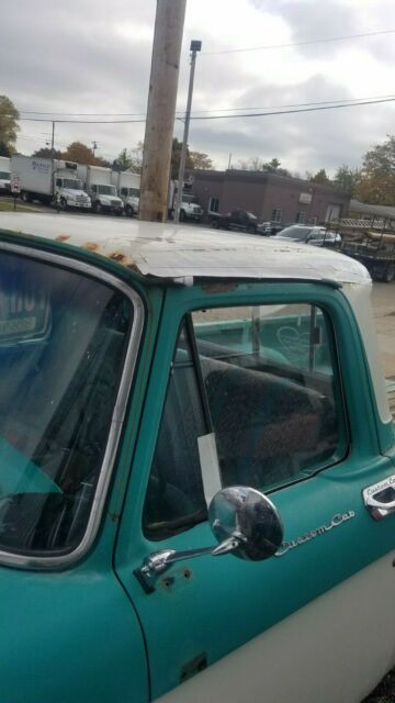 1962 Teal and white Ford F-100 Standard Cab Pickup