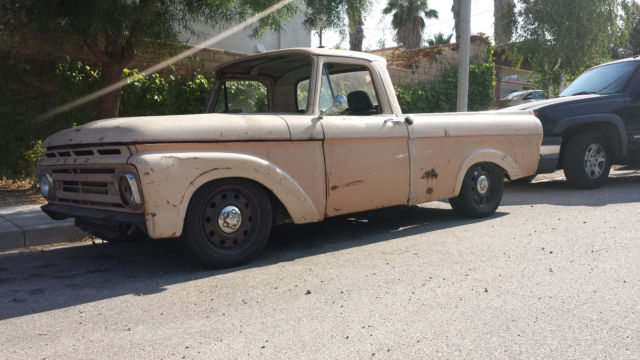 1962 Tan Ford F-100 Standard Cab Pickup