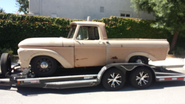 1962 Tan Ford F-100 Standard Cab Pickup