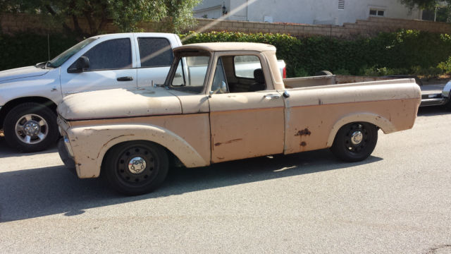1962 Tan Ford F-100 Standard Cab Pickup